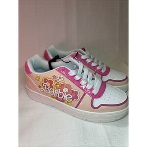 Mattel Barbie Sneakers Casual Court Tennis Shoes Pink Womens‎ 6